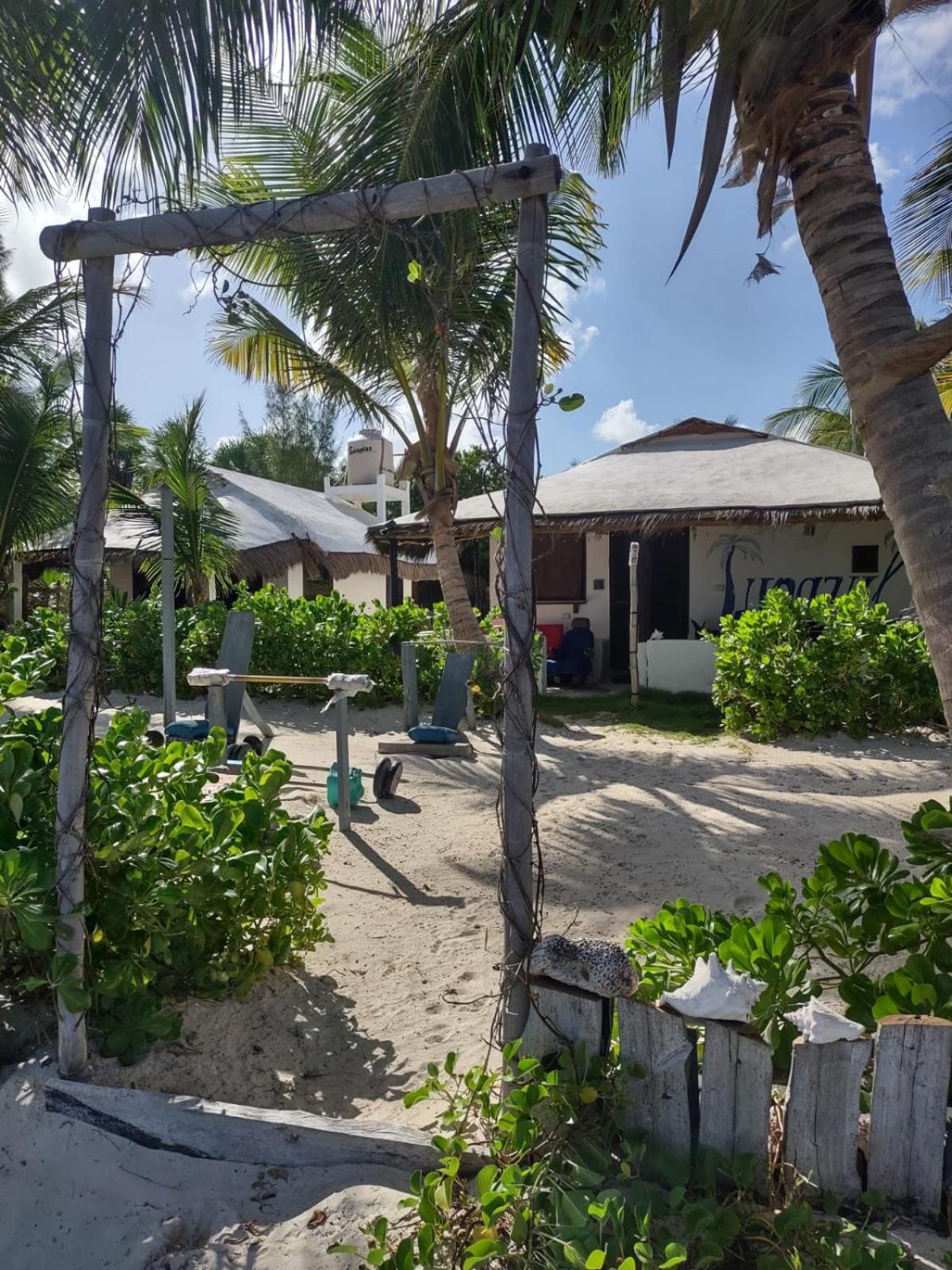 Lunazul Eco-Cabana Frente Al Mar Mahahual Exterior foto